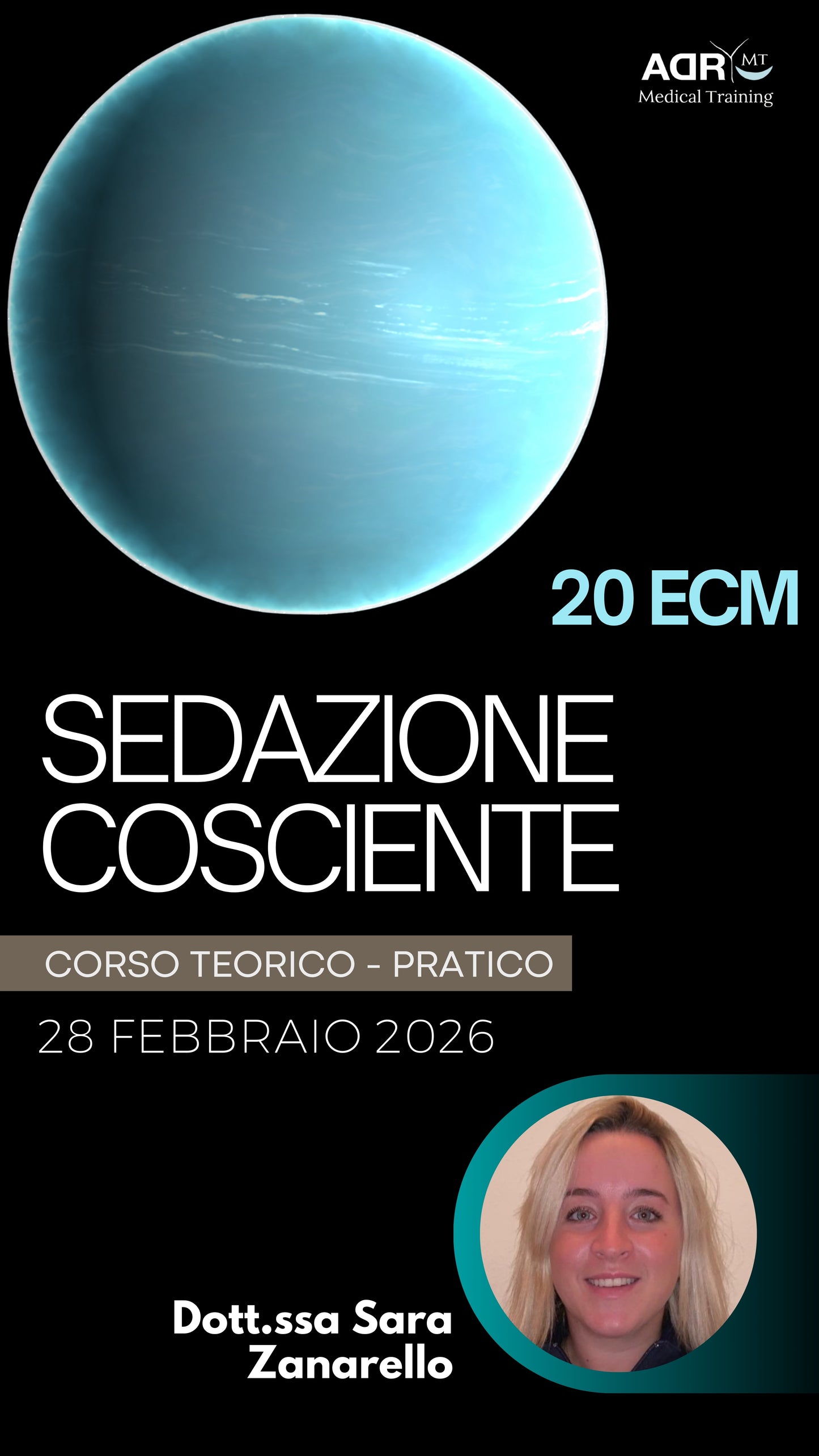 Corso “INTRODUZIONE ALLA SEDAZIONE COSCIENTE – CON PROTOSSIDO DI AZOTO - 20 ECM” Dott.ssa Sara Zanarello