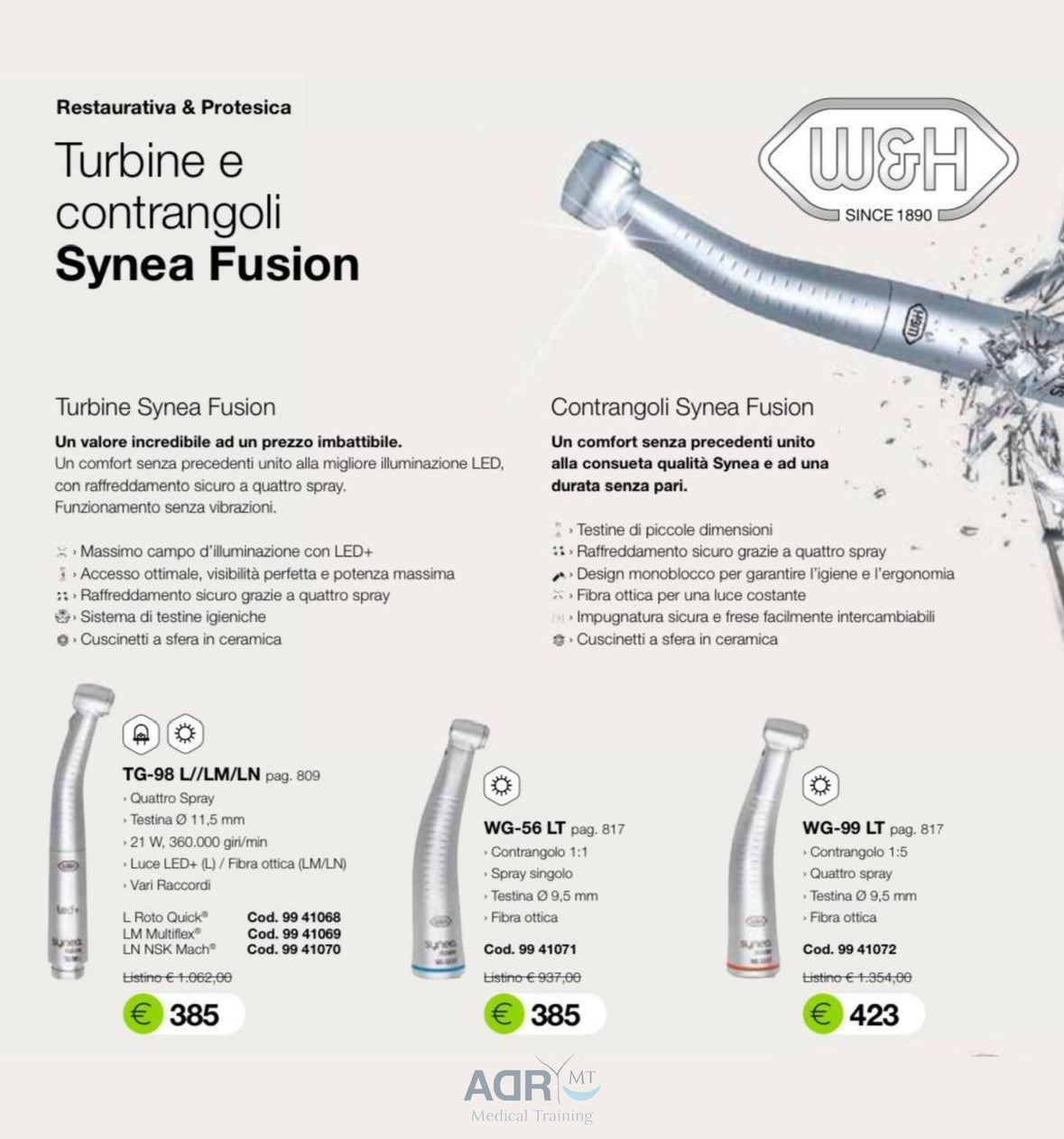 Turbine e contrangoli - Synea Fusion