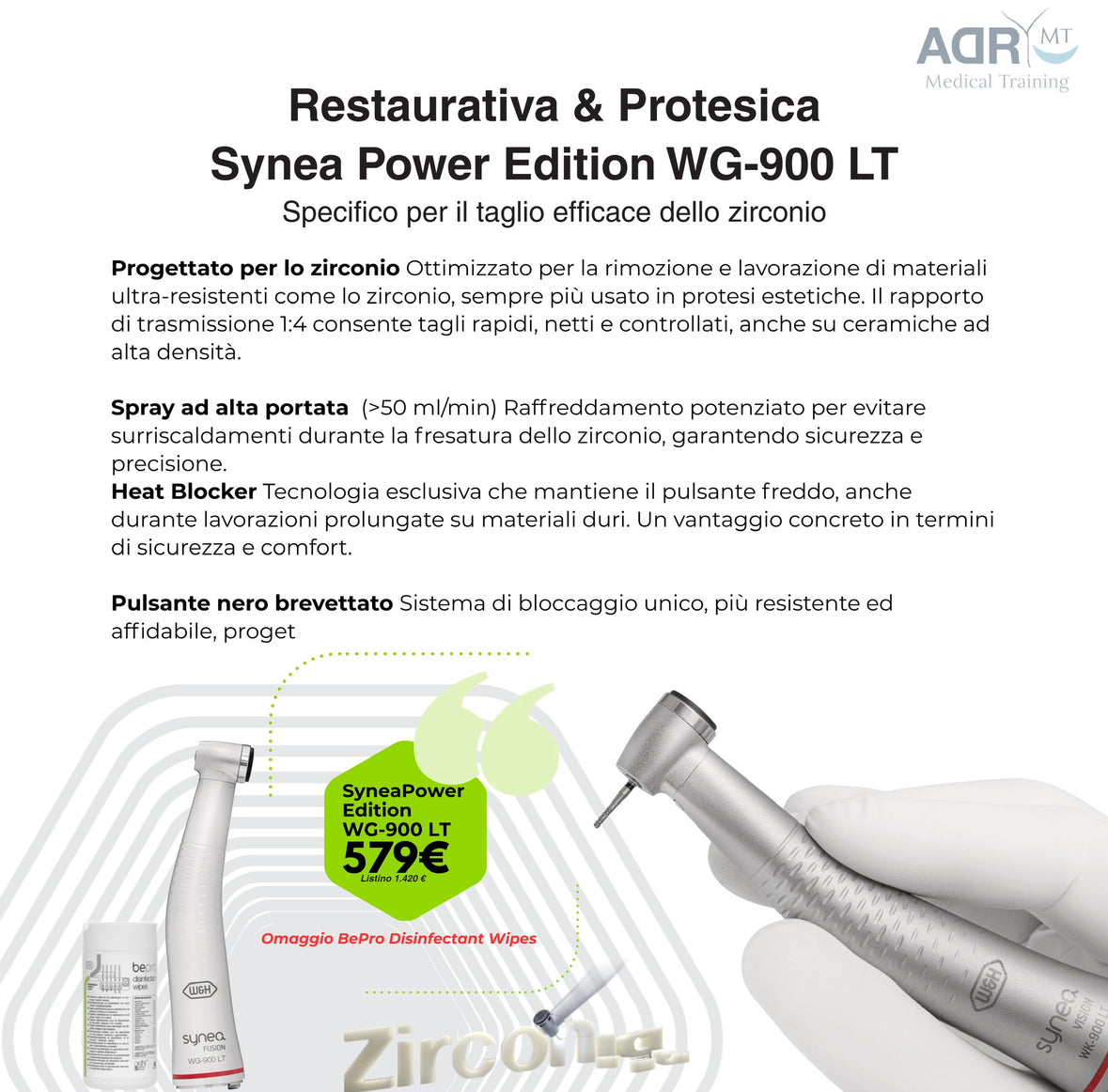 Contrangolo per Restaurativa & Protesica: Synea Power Edition WG-900 LT