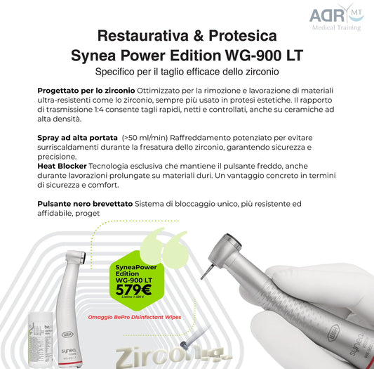 Contrangolo per Restaurativa & Protesica: Synea Power Edition WG-900 LT - ADR - Medical Training